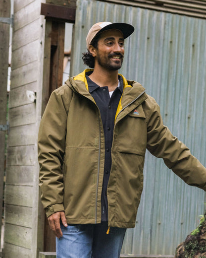 Overland Waterproof Jacket - Dark Olive - Lifestyle