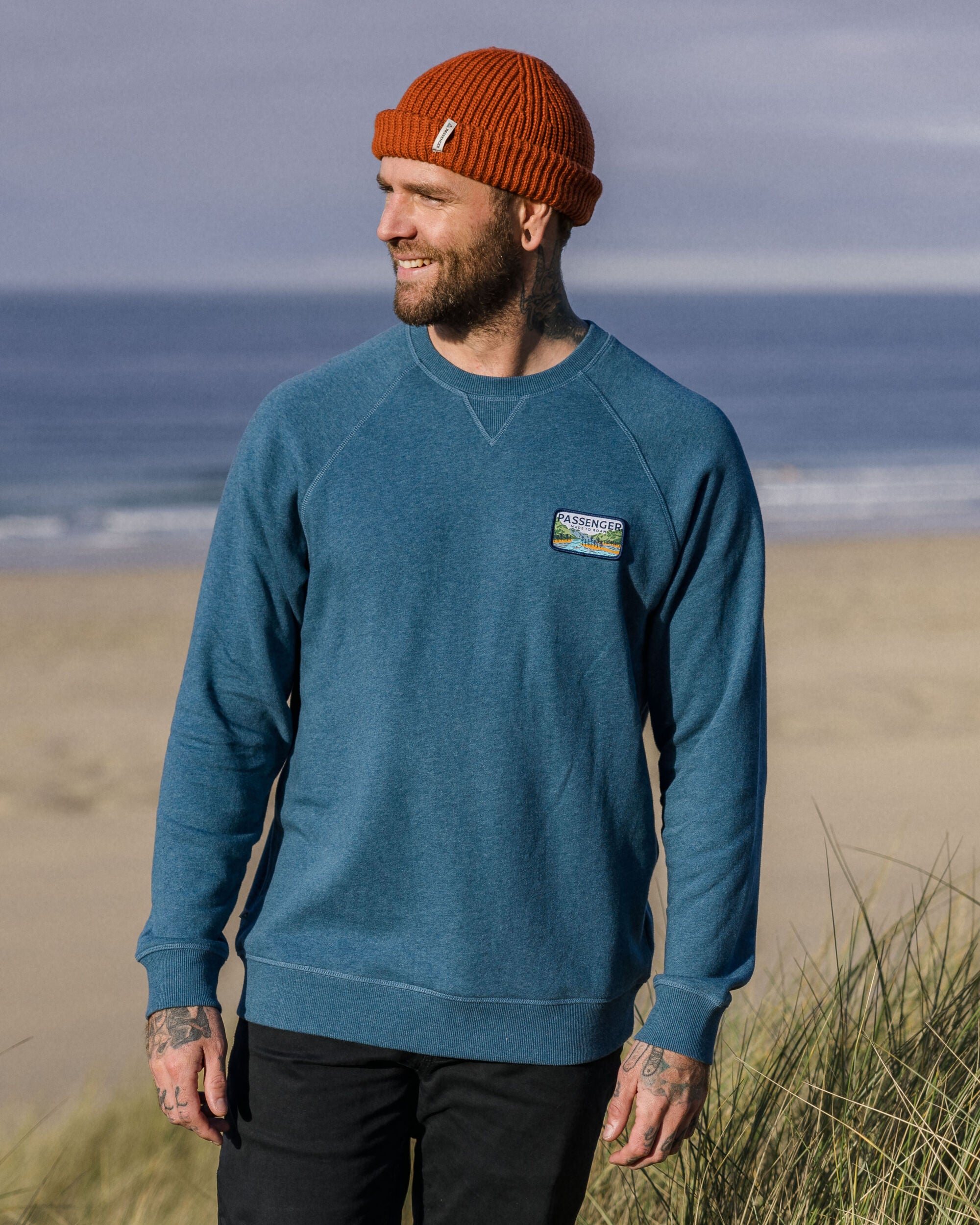 Love The Wild Sweatshirt - Blue Steel Marl - Lifestyle