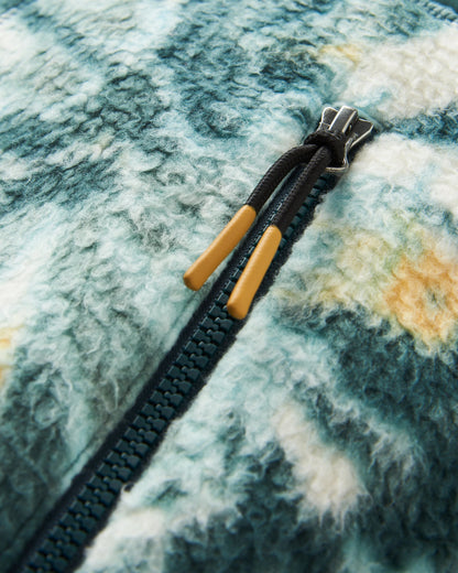 Home Recycled Sherpa Fleece - Frost Dark Fern - Flatlay