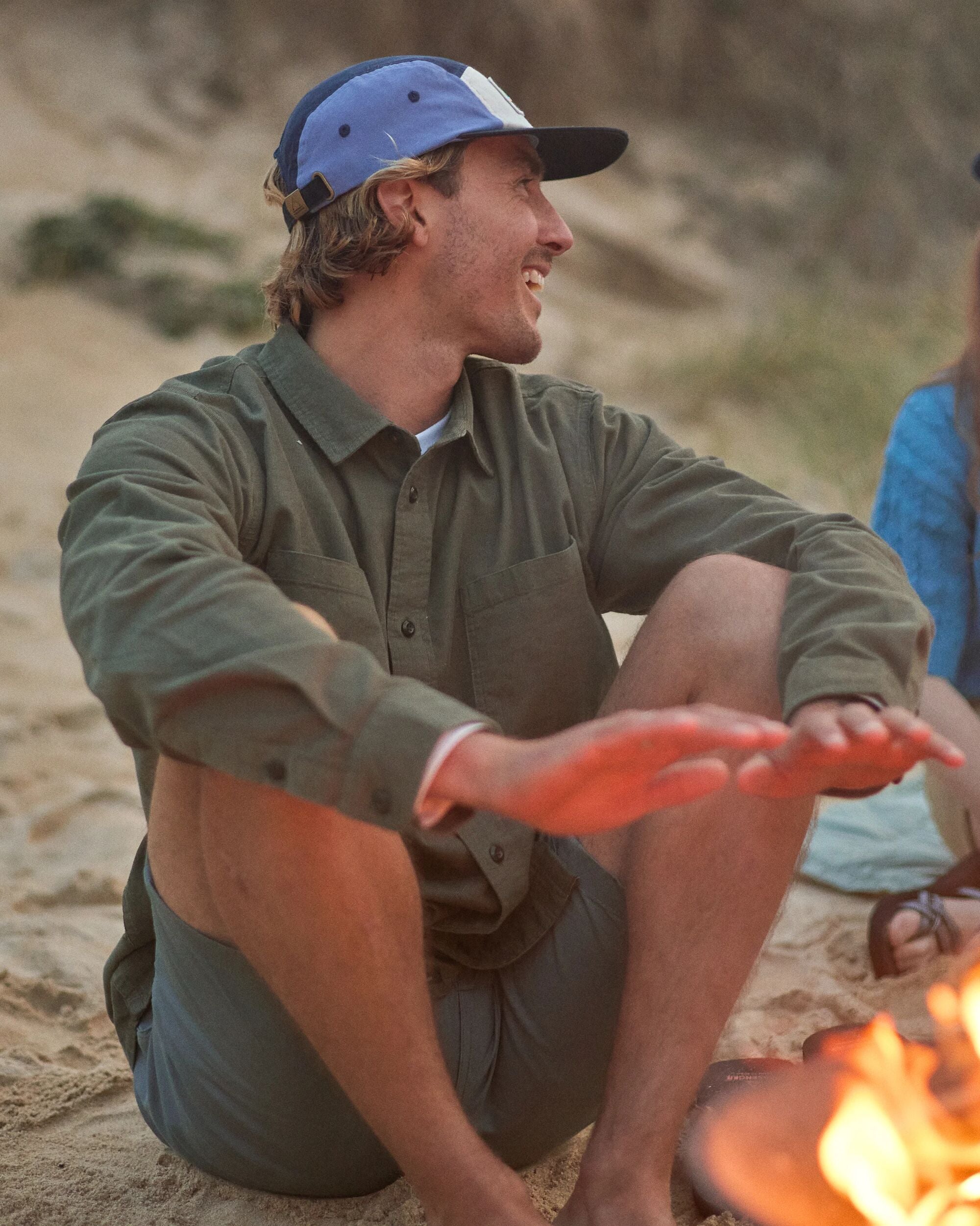 Backcountry Cord Light Shirt - Dusty Olive - Lifestyle