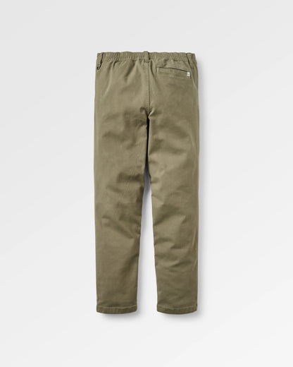 Horizon Comfort Chino - Dusty Olive - Flatlay