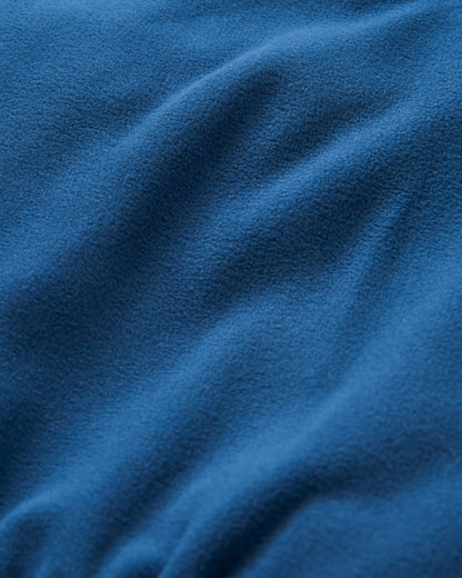 Ayla Micro Polartec® Hooded Fleece - Dark Denim - Flatlay