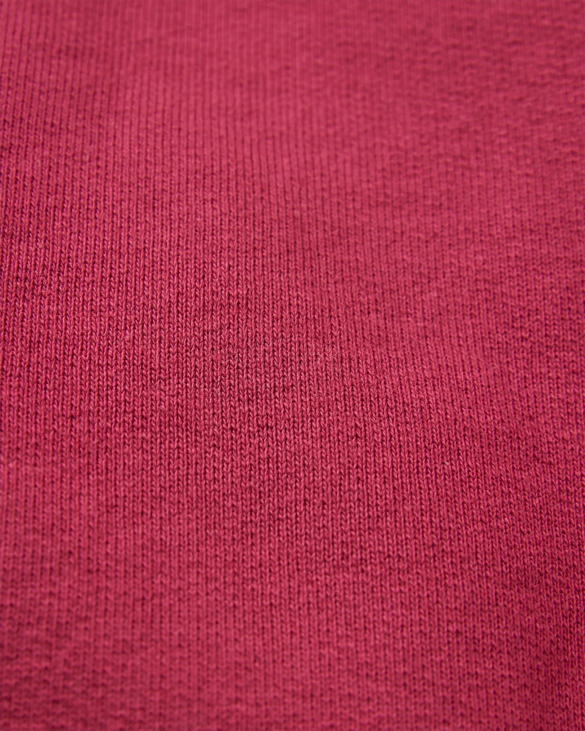 Heritage Recycled Cotton Oversized Sweatshirt - Cranberry - Flatlay