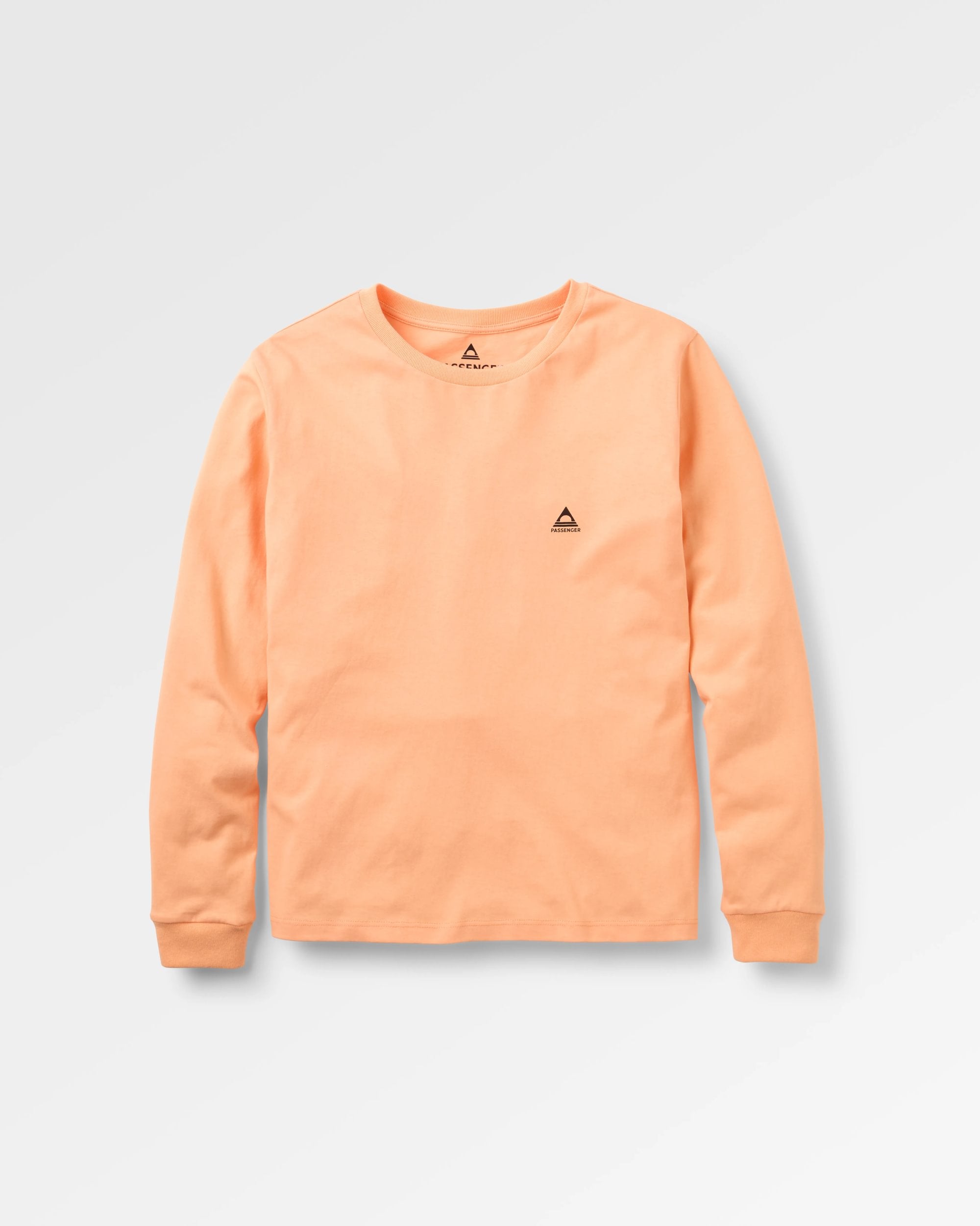 Classic LS T-Shirt - Orange Peach - Flatlay