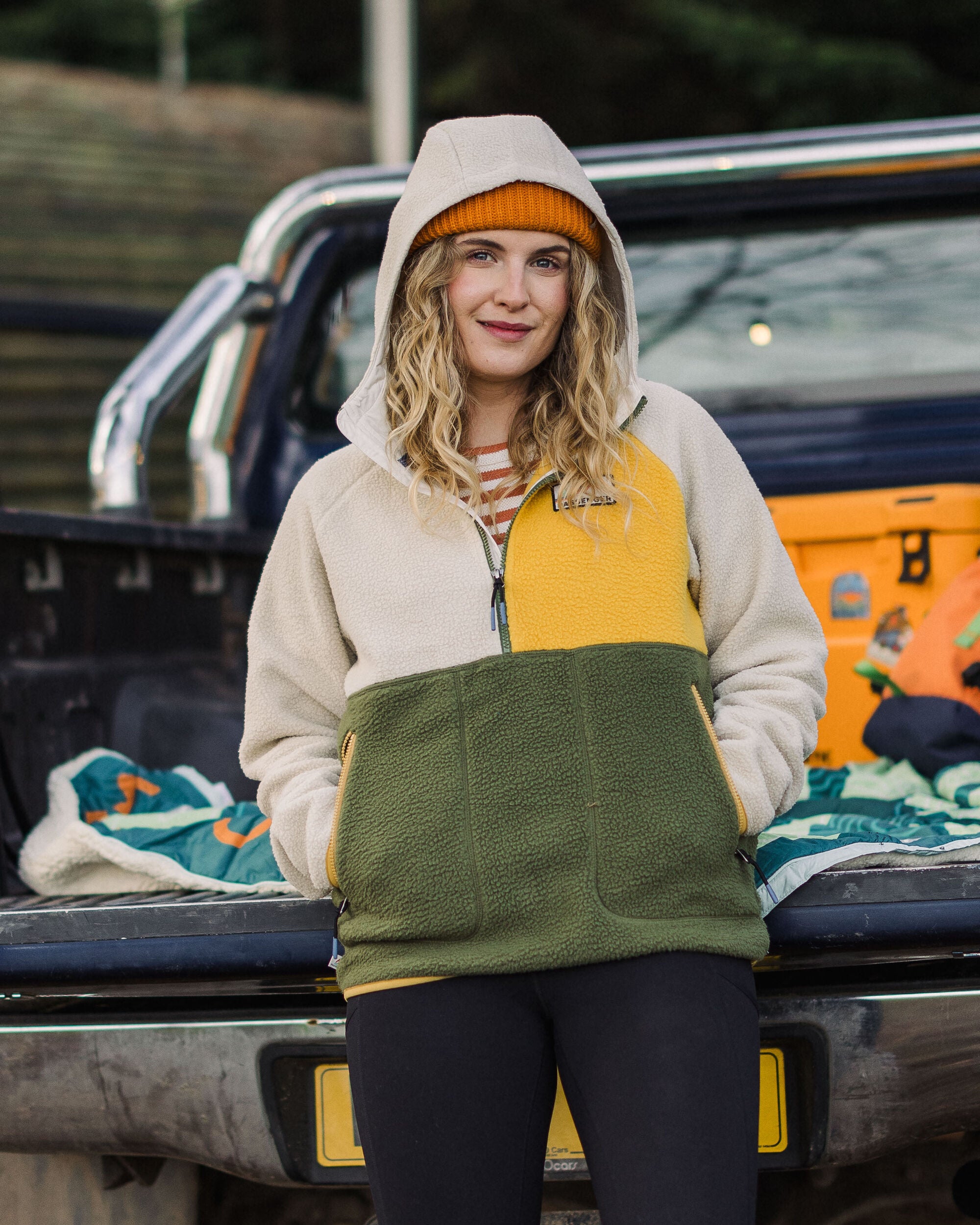 Maine 1/2 Zip Sherpa Fleece Khaki – Passenger