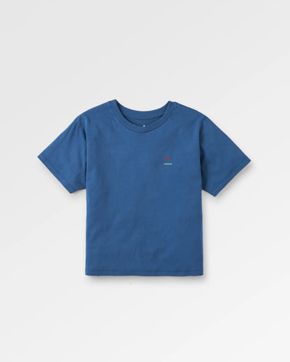 Classic Recycled Cotton T-Shirt - Dark Denim - Flatlay