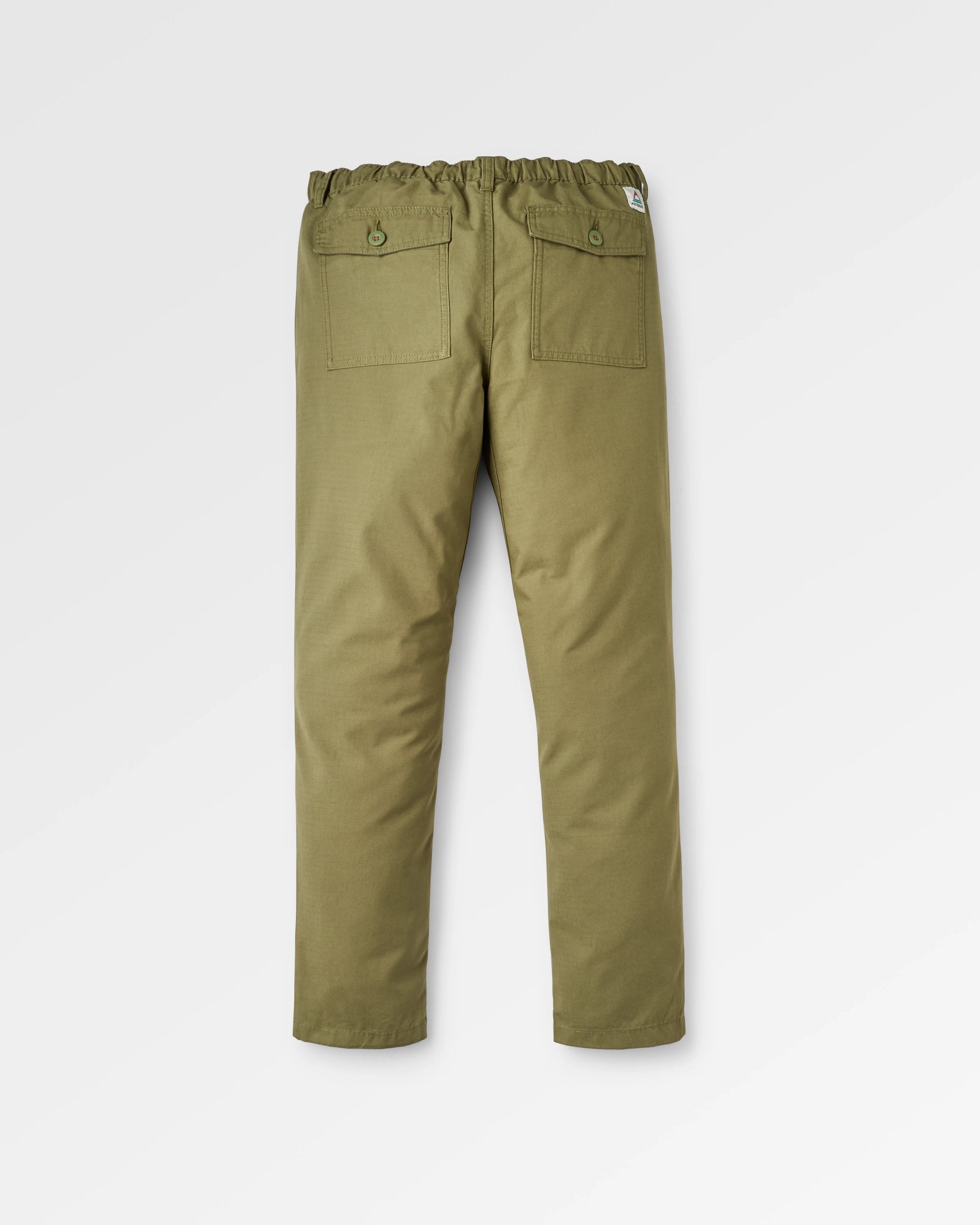 Rif-Raf Organic Cotton Ripstop Trouser - Khaki - Flatlay