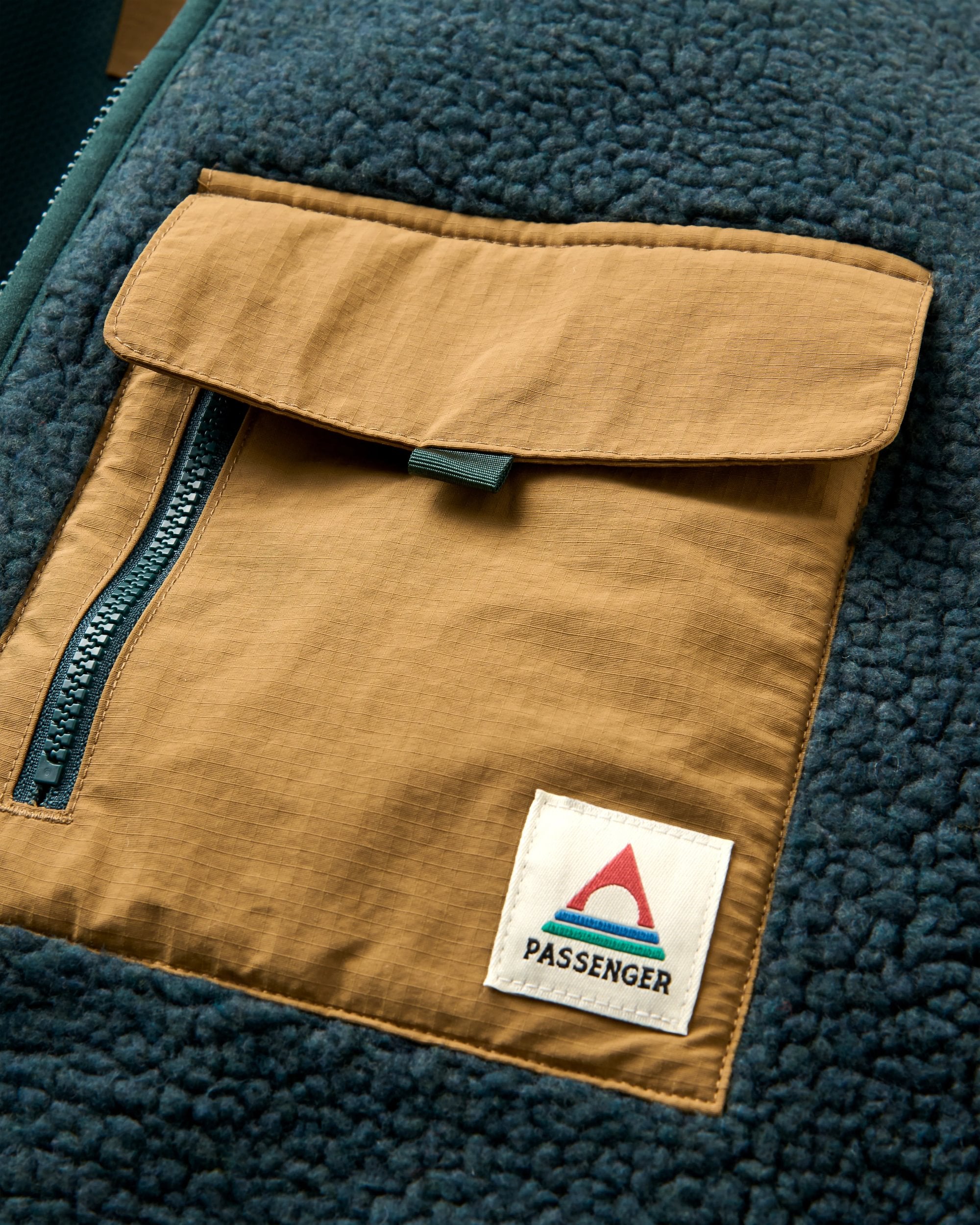 Valiant Deep Pile Fleece - Dark Fern  - Flatlay