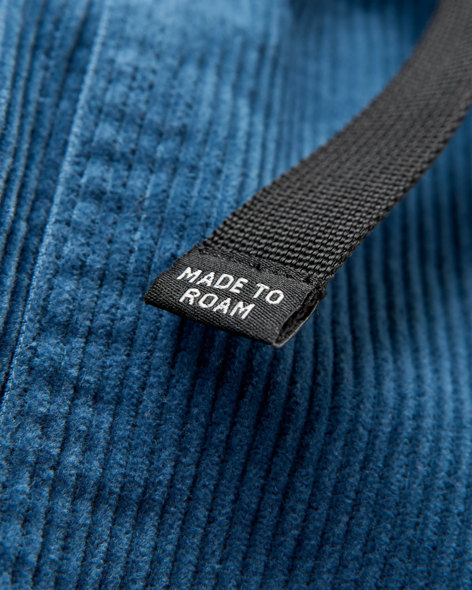 Shack Cord Short - Dark Denim - Flatlay