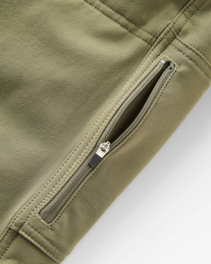 Jasper Outdoor Hybrid Trouser - Dusty Olive - Flatlay