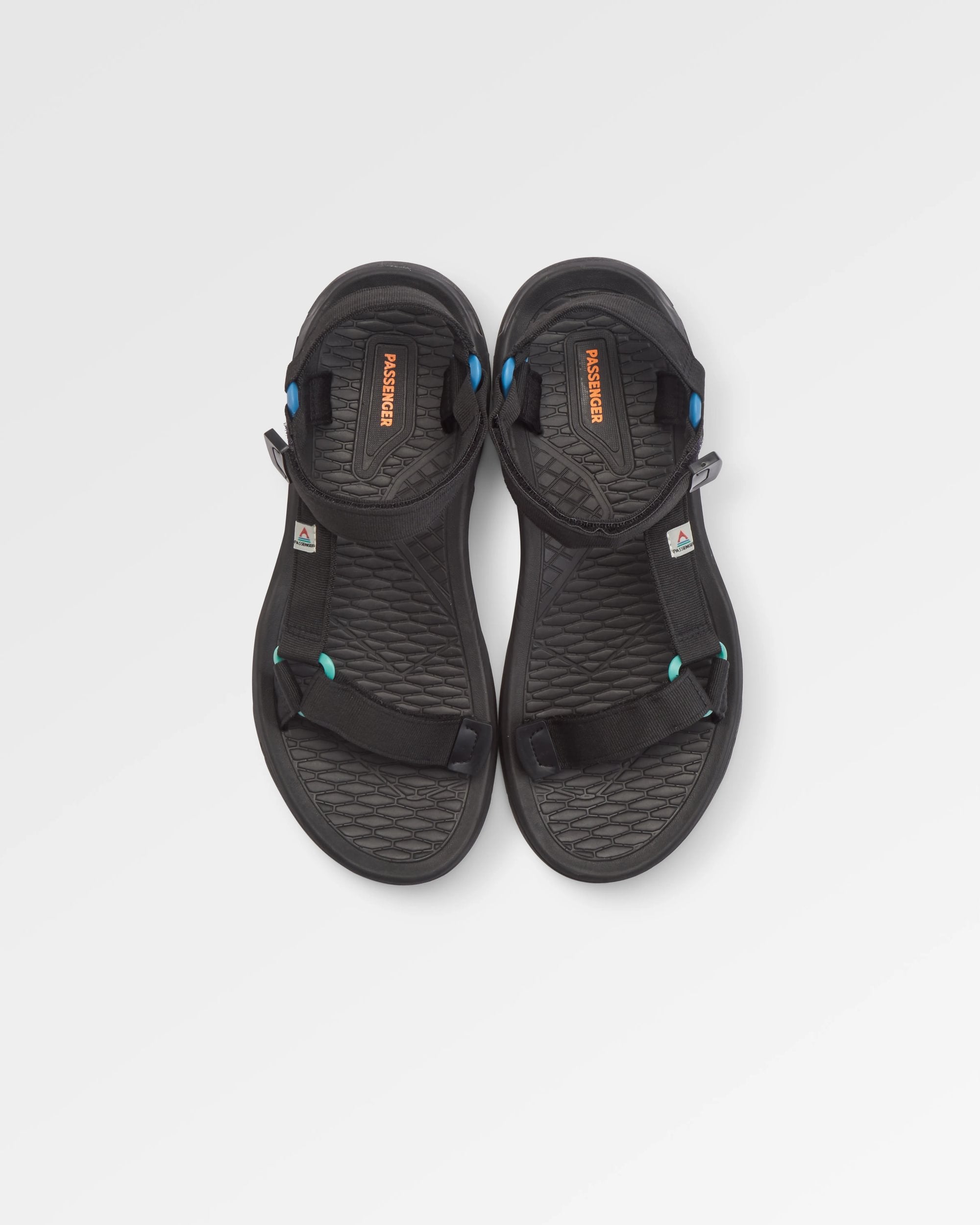 Monterey Roam Sandal - Black - Flatlay