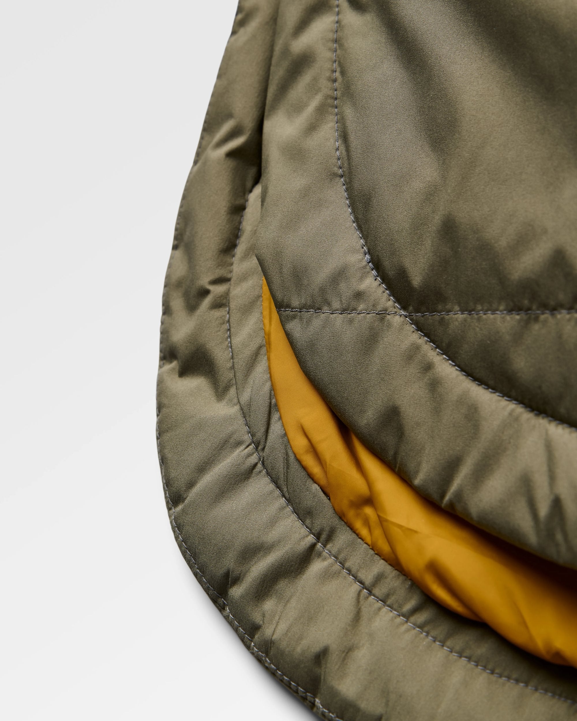 Flora Sherpa Lined Gilet - Dusty Olive - Flatlay