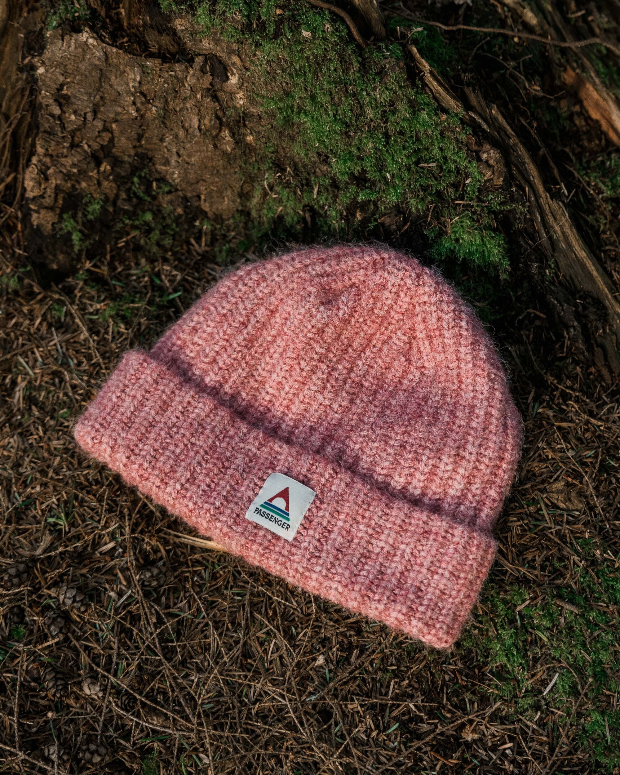 Redwood Fleece Lined Recycled Beanie - Rose - Lifestyle