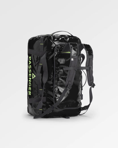 Roamer Recycled 40L Duffel Bag - Black - Flatlay