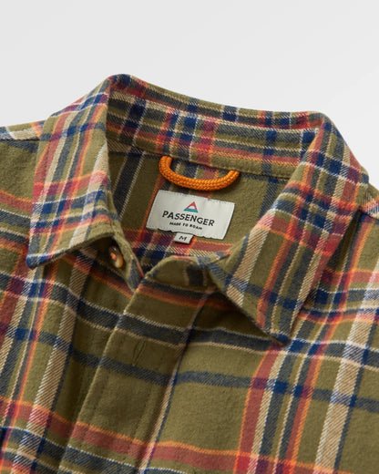 Backcountry Check Shirt - Khaki Check - Flatlay