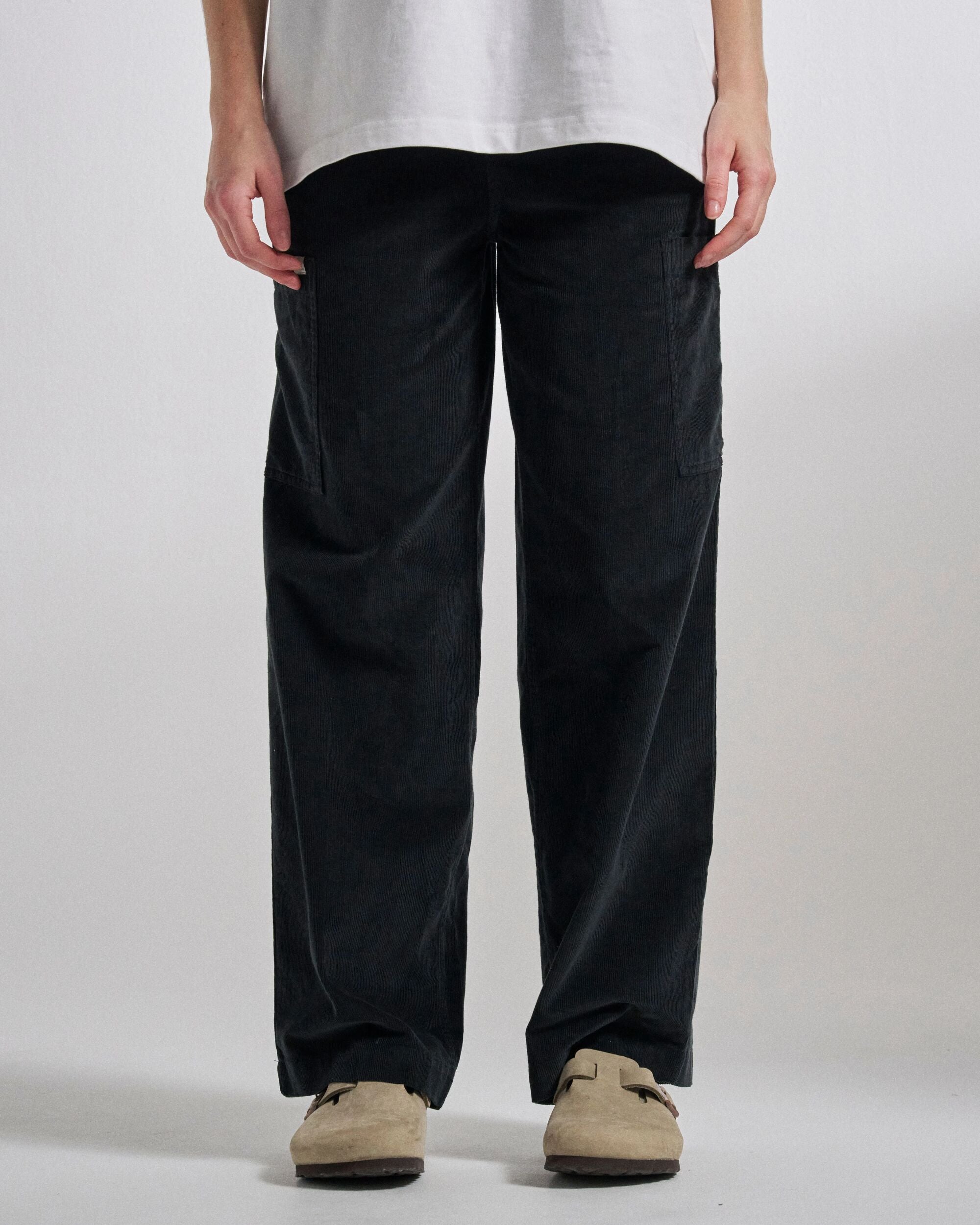 Someday Organic Cotton Corduroy Trouser Black – Passenger