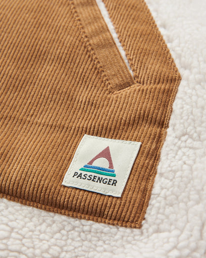 Clover Recycled Sherpa Fleece - Vintage White - Flatlay