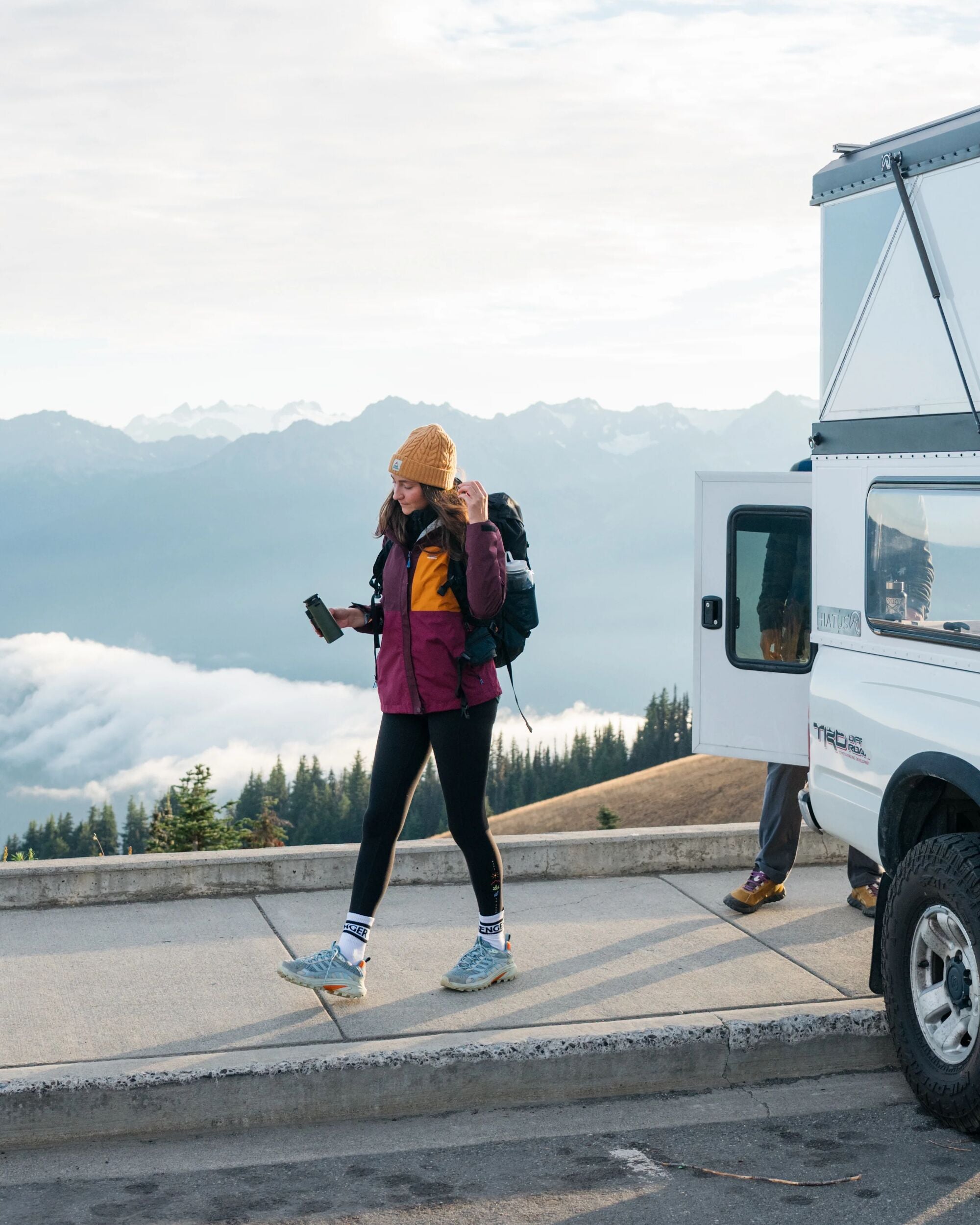 Trailscape Women's Recycled Waterproof Jacket - Fig/Wild Berry  - Lifestyle