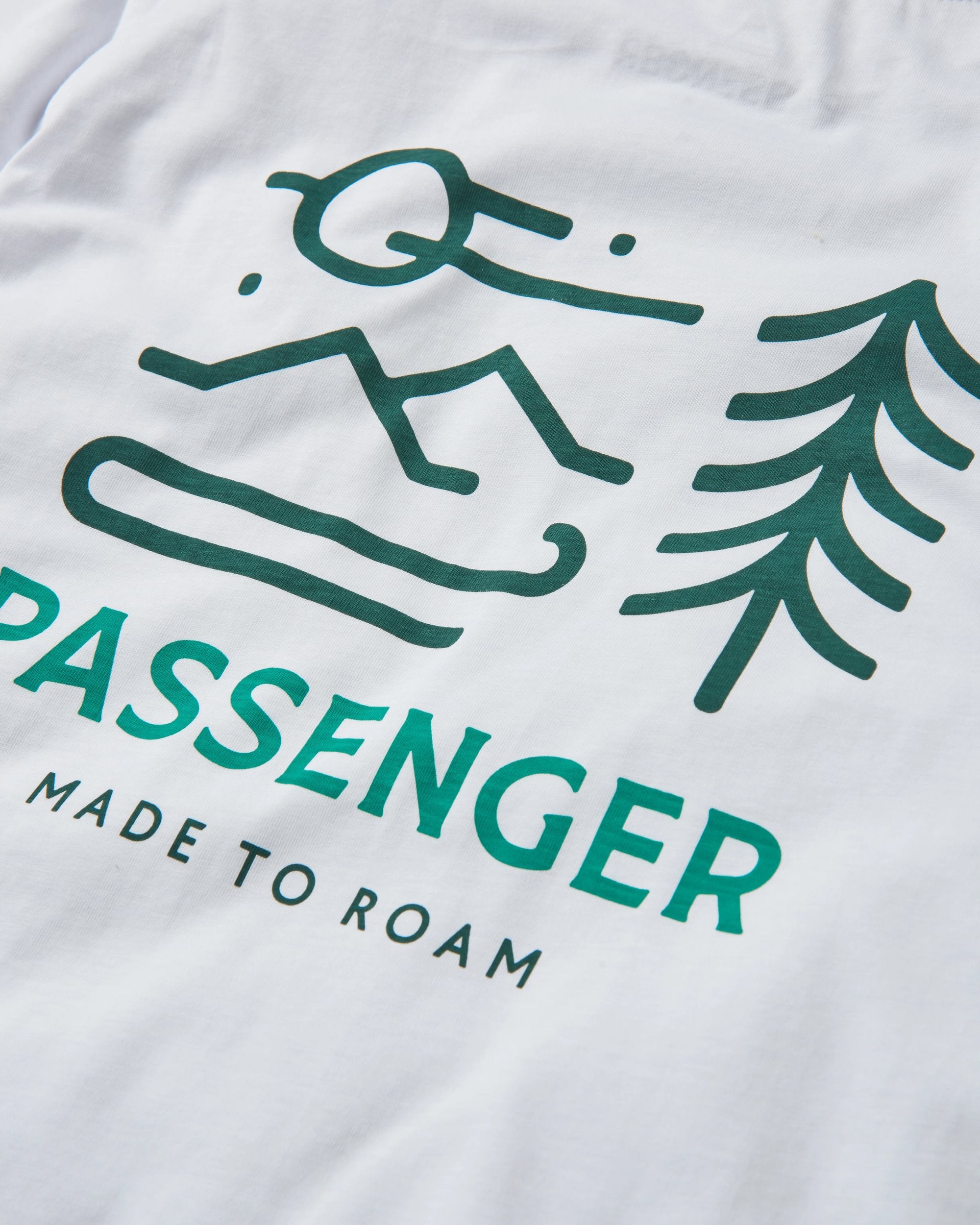 Phoenix Organic Cotton T-Shirt - White - Flatlay