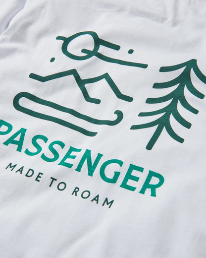 Phoenix Organic Cotton T-Shirt - White - Flatlay