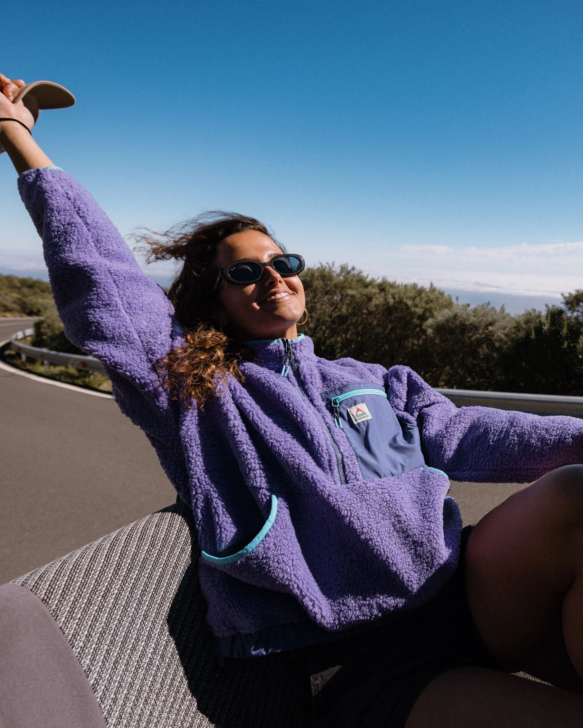 Ravi Sherpa Fleece Retro Purple – Passenger