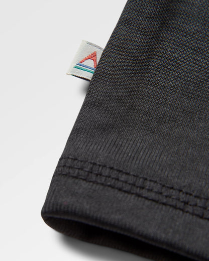Alpine Recycled Base Layer LS T-Shirt - Black - Flatlay