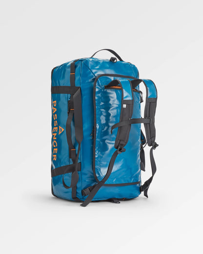 Roamer Recycled 80L Duffel Bag - Tidal Blue - Flatlay