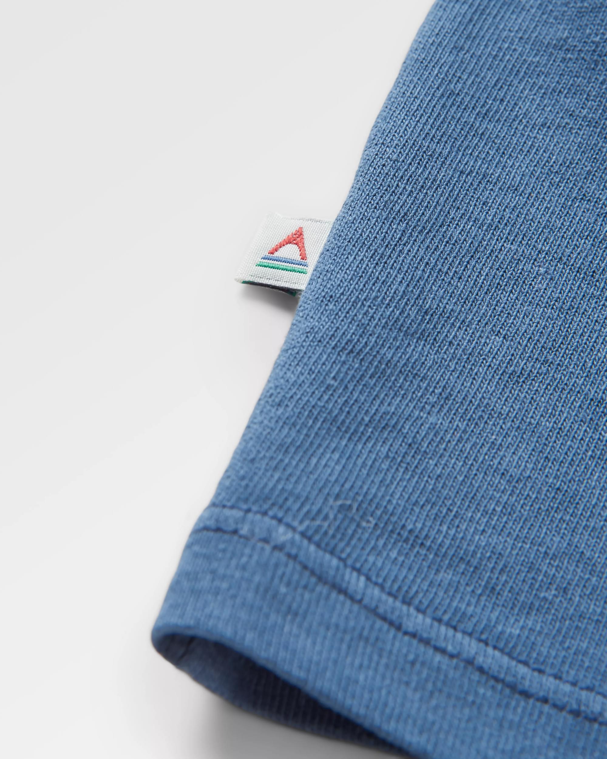 Yuca Recycled Cotton Vest - Dark Denim - Flatlay