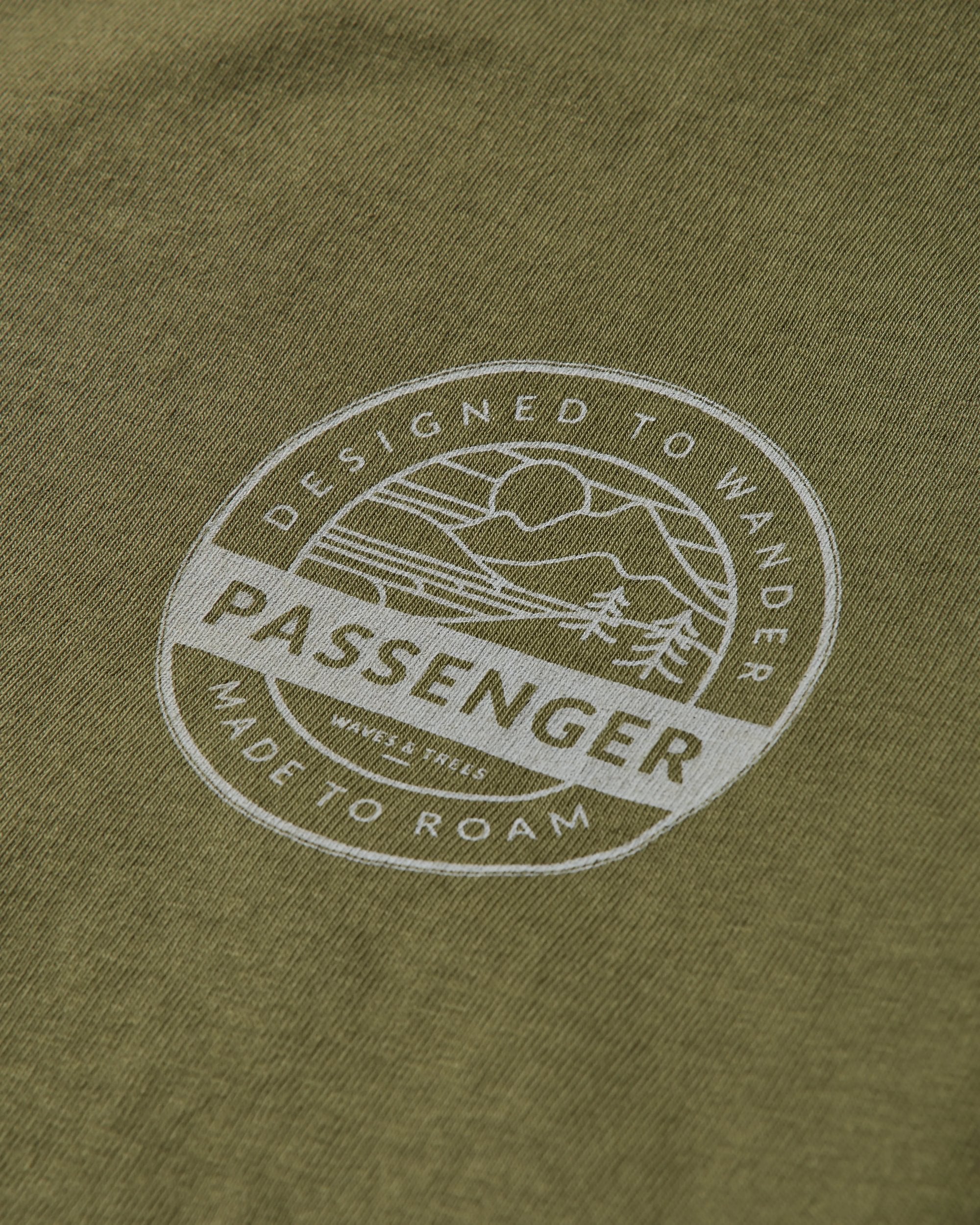 Odyssey Recycled Cotton T-Shirt - Khaki - Flatlay