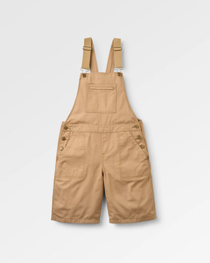 Shuffle Light Short Dungarees - Elmwood - Flatlay