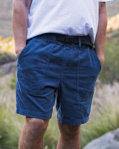 Shack Cord Short - Dark Denim - Lifestyle