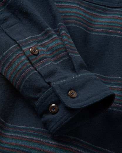 Backcountry Stripe Shirt - Black Stripe - Flatlay