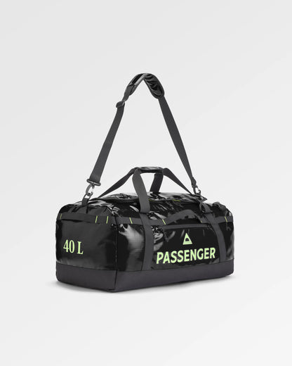 Roamer Recycled 40L Duffel Bag - Black - Flatlay