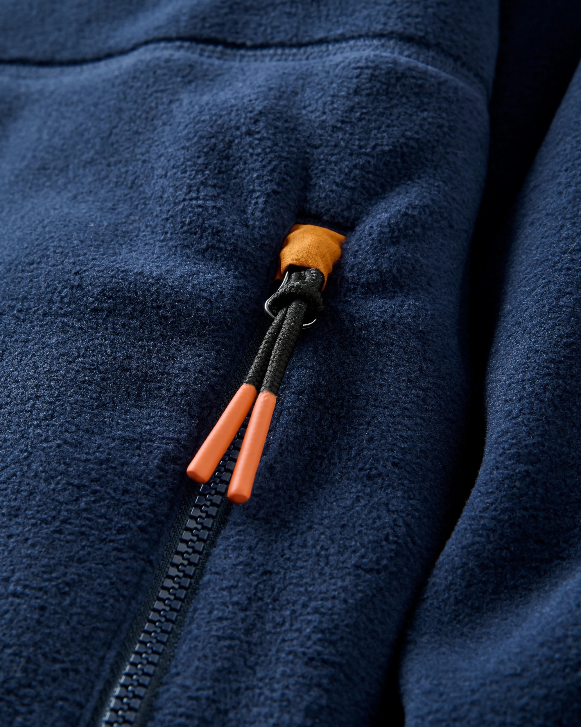 Dusk Recycled Polartec® Fleece - Rich Navy - Flatlay