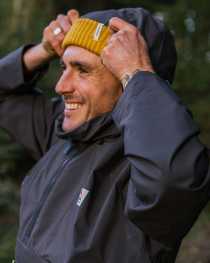 Diablo Recycled Waterproof Anorak - Faded Black - Lifestyle