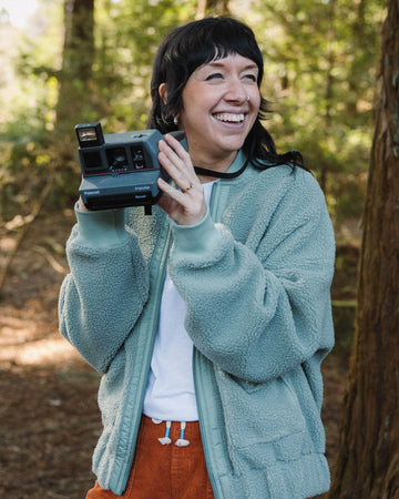 Lucia Recycled Sherpa Fleece - Pistachio