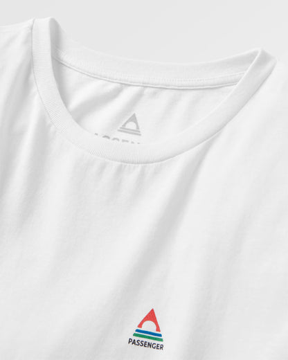 Classic Recycled Cotton LS T-Shirt - White - Flatlay