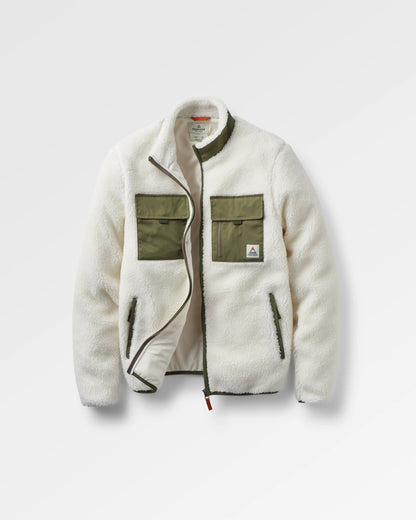 Valiant Deep-Pile Sherpa Fleece - Off White - Flatlay