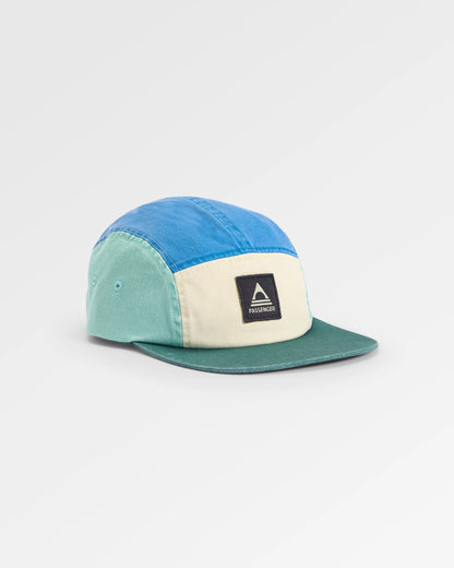 Fixie Organic 5 Panel Cap 2.0 - Aquamarine - Flatlay