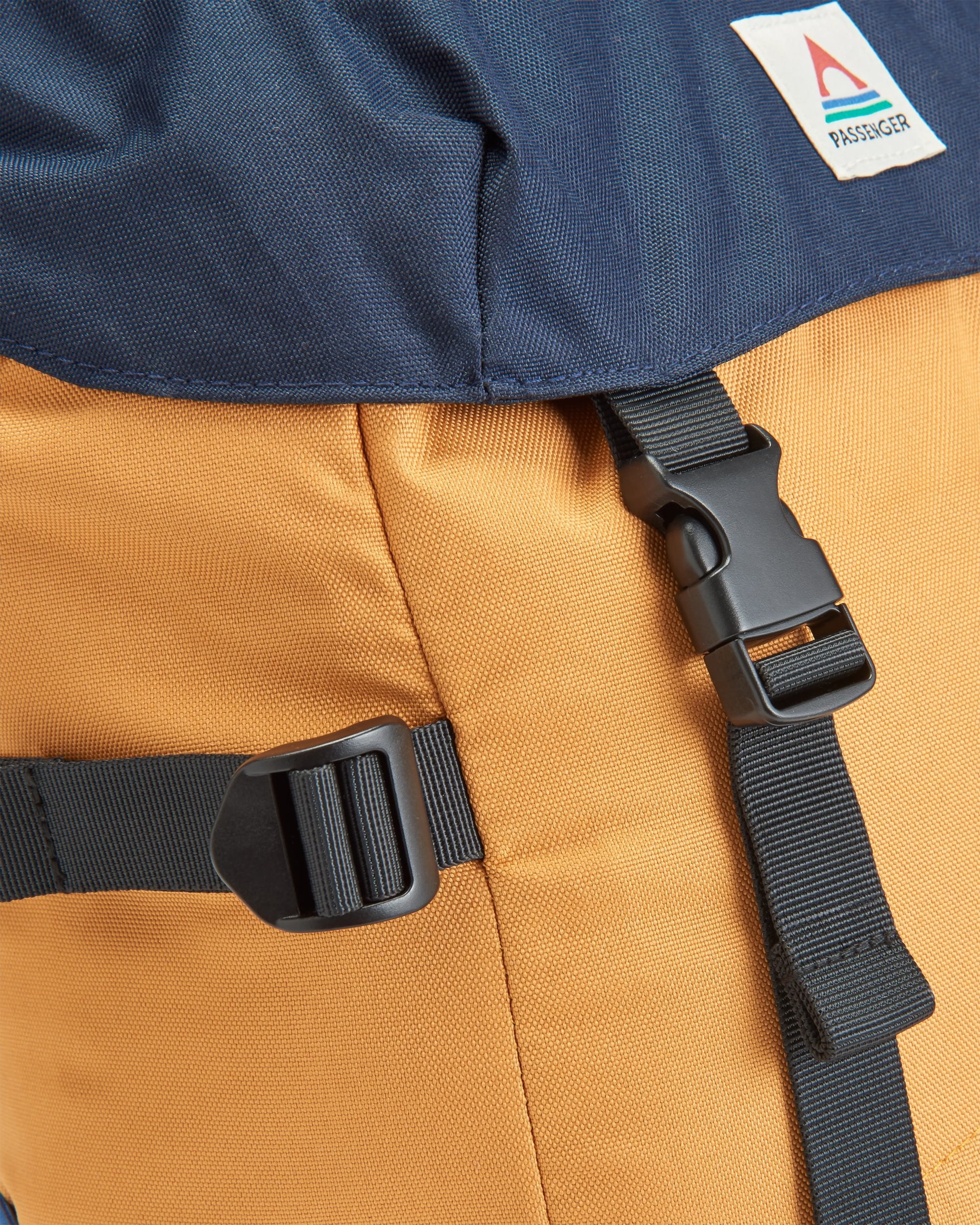 Boondocker Recycled 26L Backpack - Honey/Dark Denim/Rich Navy - Flatlay