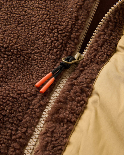 Ravi Sherpa Fleece - Chestnut - Flatlay