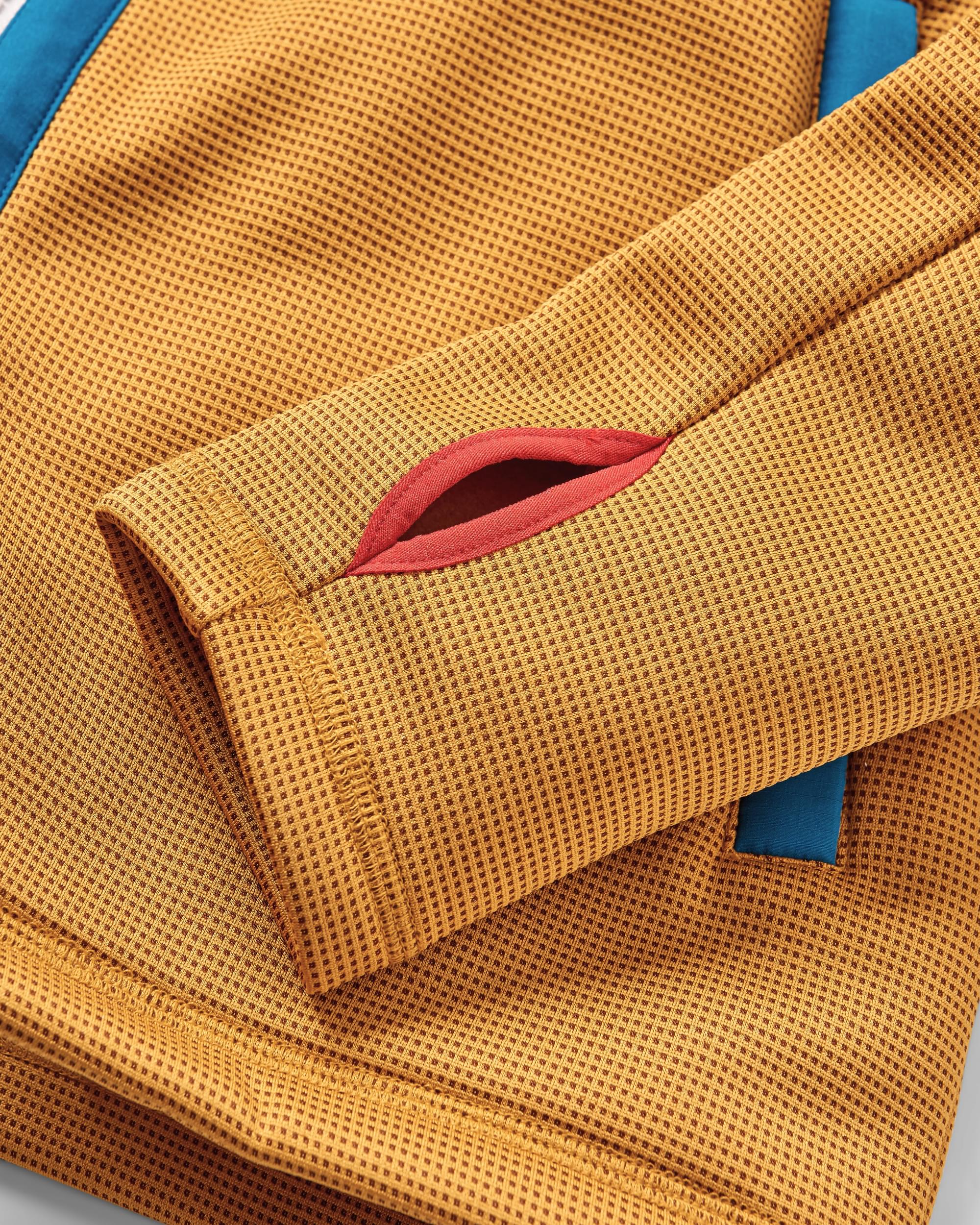 Slope Hooded Recycled Fleece - Dusty Ochre - Flatlay