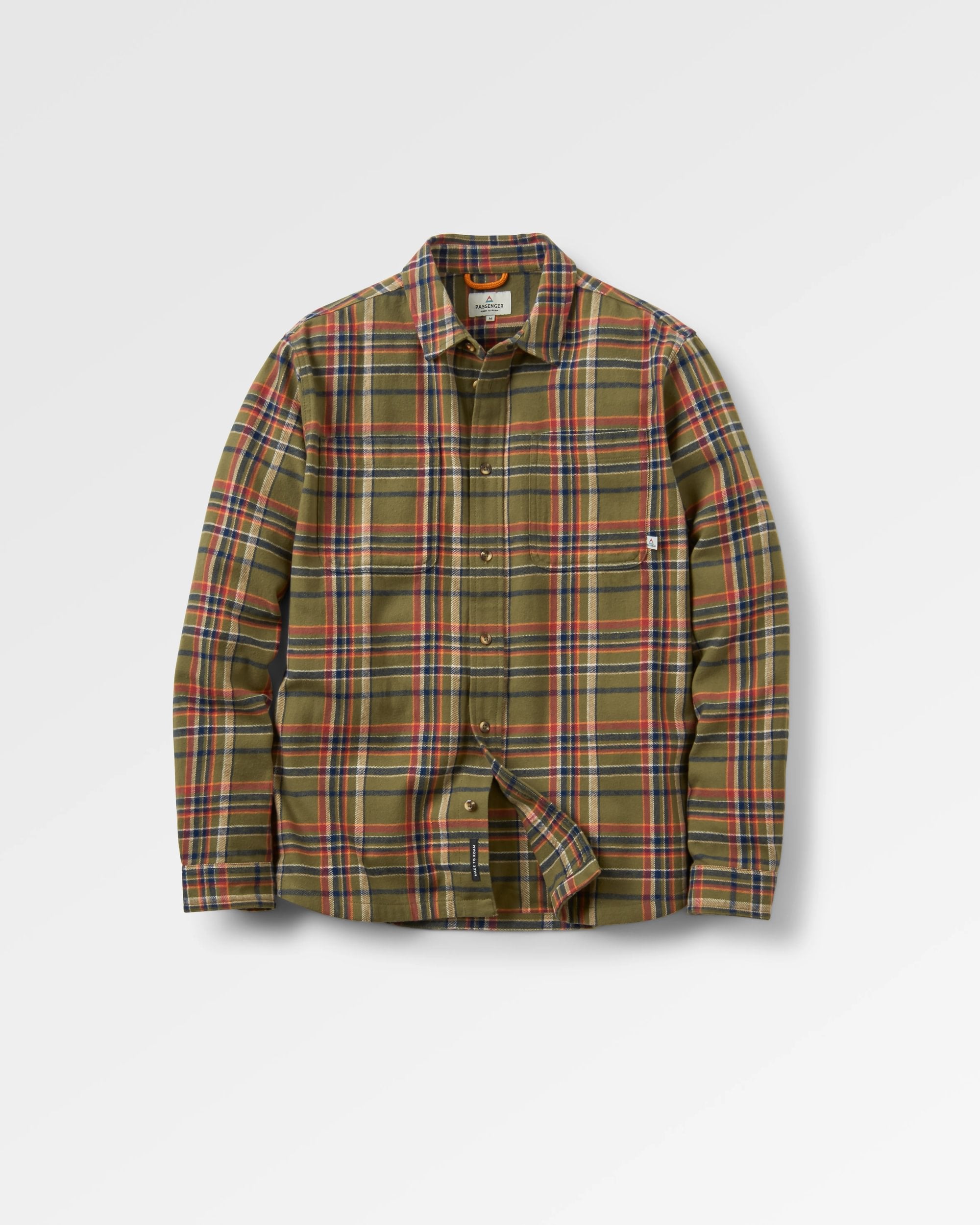 Backcountry Check Shirt - Khaki Check - Flatlay