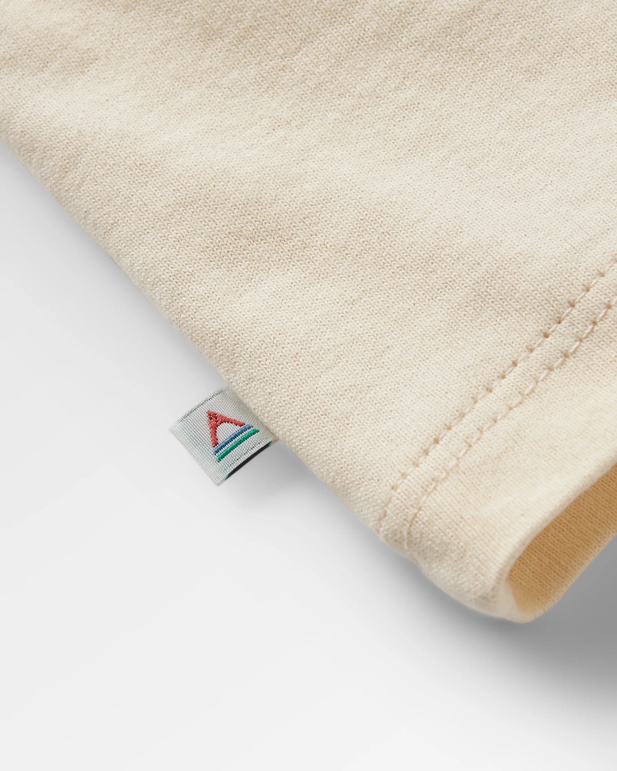 Woodcut Recycled Cotton T-Shirt - Birch - Flatlay