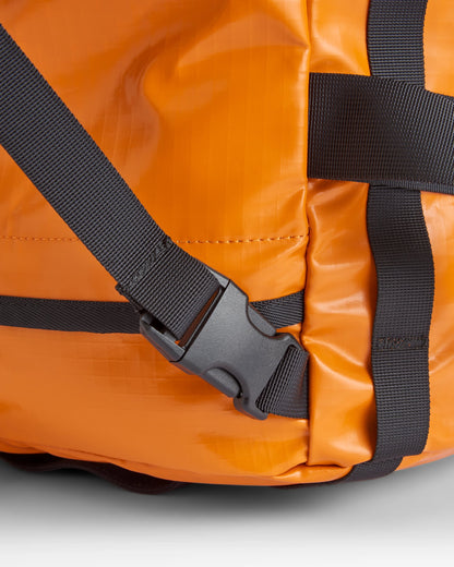 Roamer Recycled 40L Duffel Bag - Sunrise Orange - Flatlay