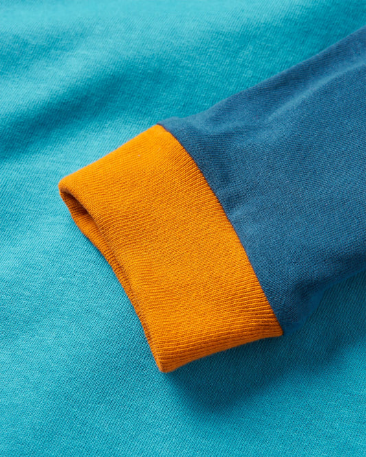 Riser Recycled Cotton LS T-Shirt - Atlantic Blue