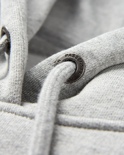 Odyssey Organic Cotton Hoodie - Grey Marl - Flatlay