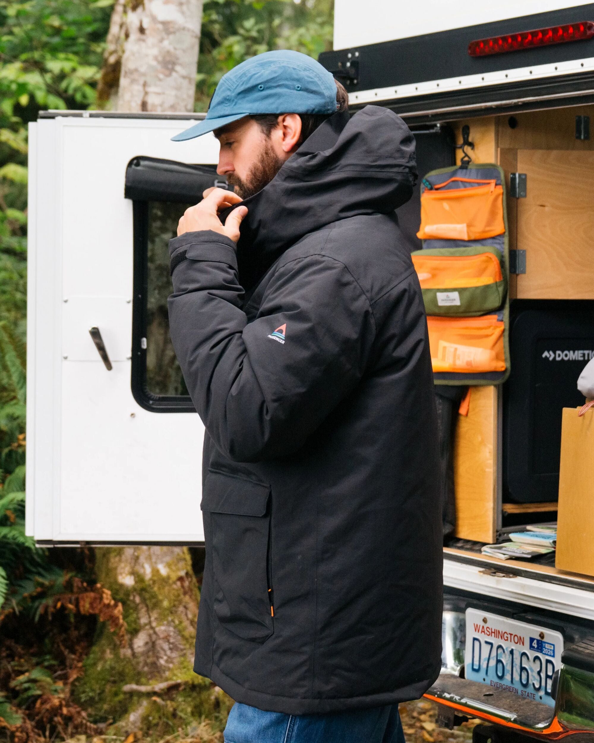 Explorer Waterproof Down Parka - Black - Lifestyle