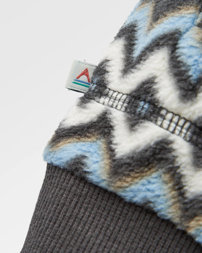 Take It Easy Polar Fleece - Geo Stripe Faded Black  - Flatlay