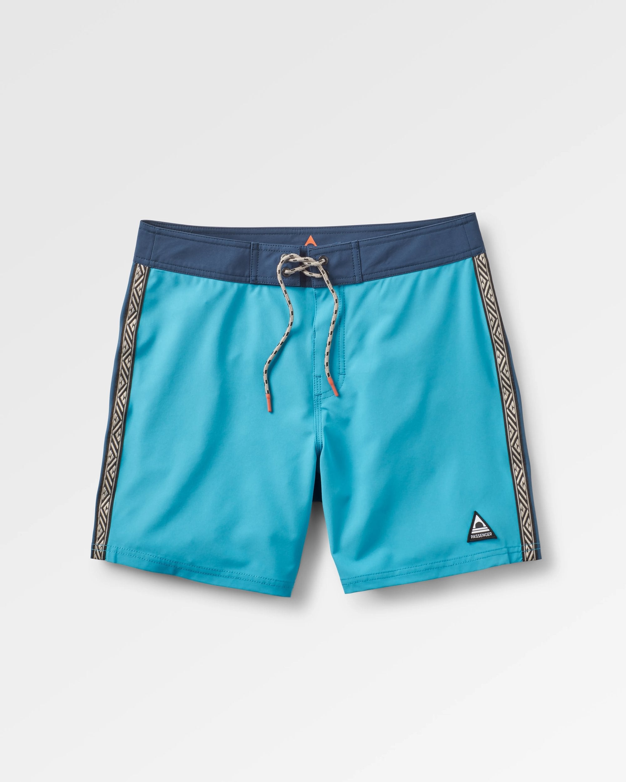 Hollow Recycled Boardshort - Blue Pool - Flatlay
